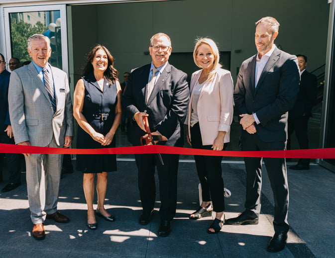 SAFE leaders cut the ribbon at the SAFE Credit Union Convention Center. 