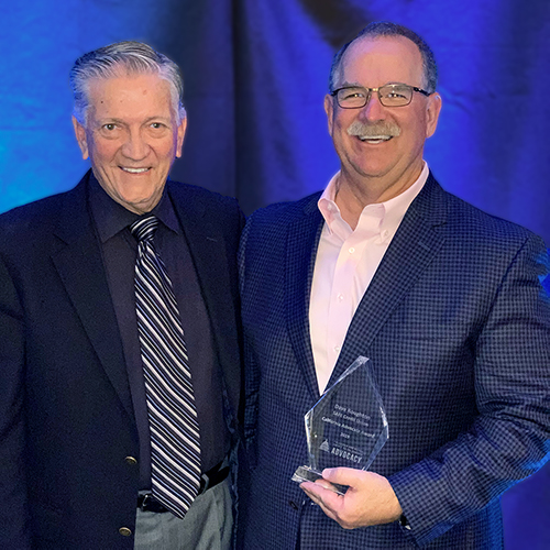 SAFE Credit Union Board Chairman Terrance Tremelling and President and CEO Dave Roughton at 2019 REACH awards 2